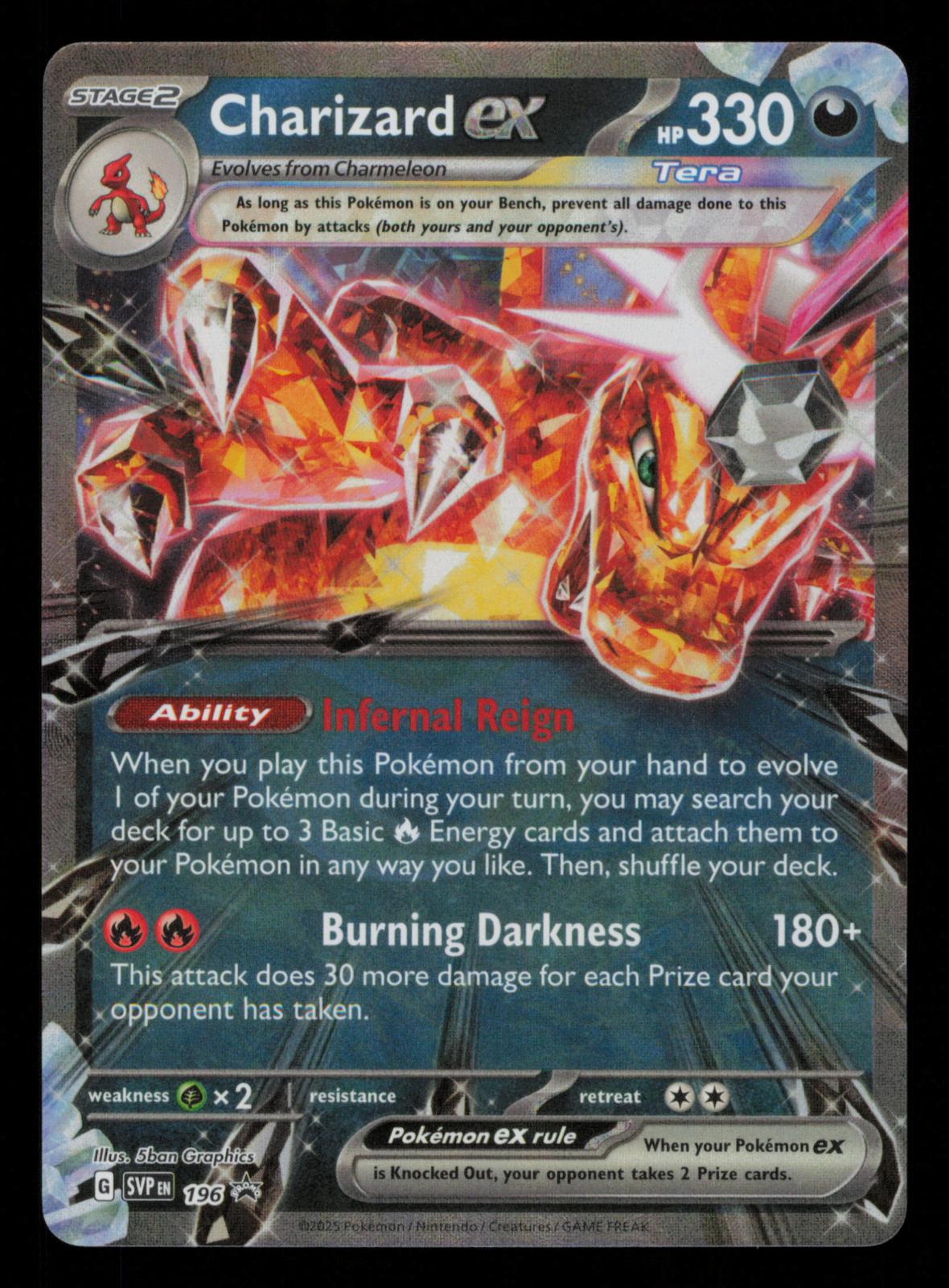 Charizard ex  196 Holo Promo Scarlet & Violet Promo Pokemon