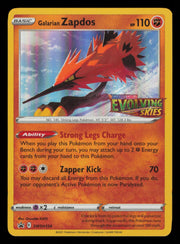 Galarian Zapdos (Prerelease) SWSH124 Holo Promo Sword & Shield Promo Pokemon