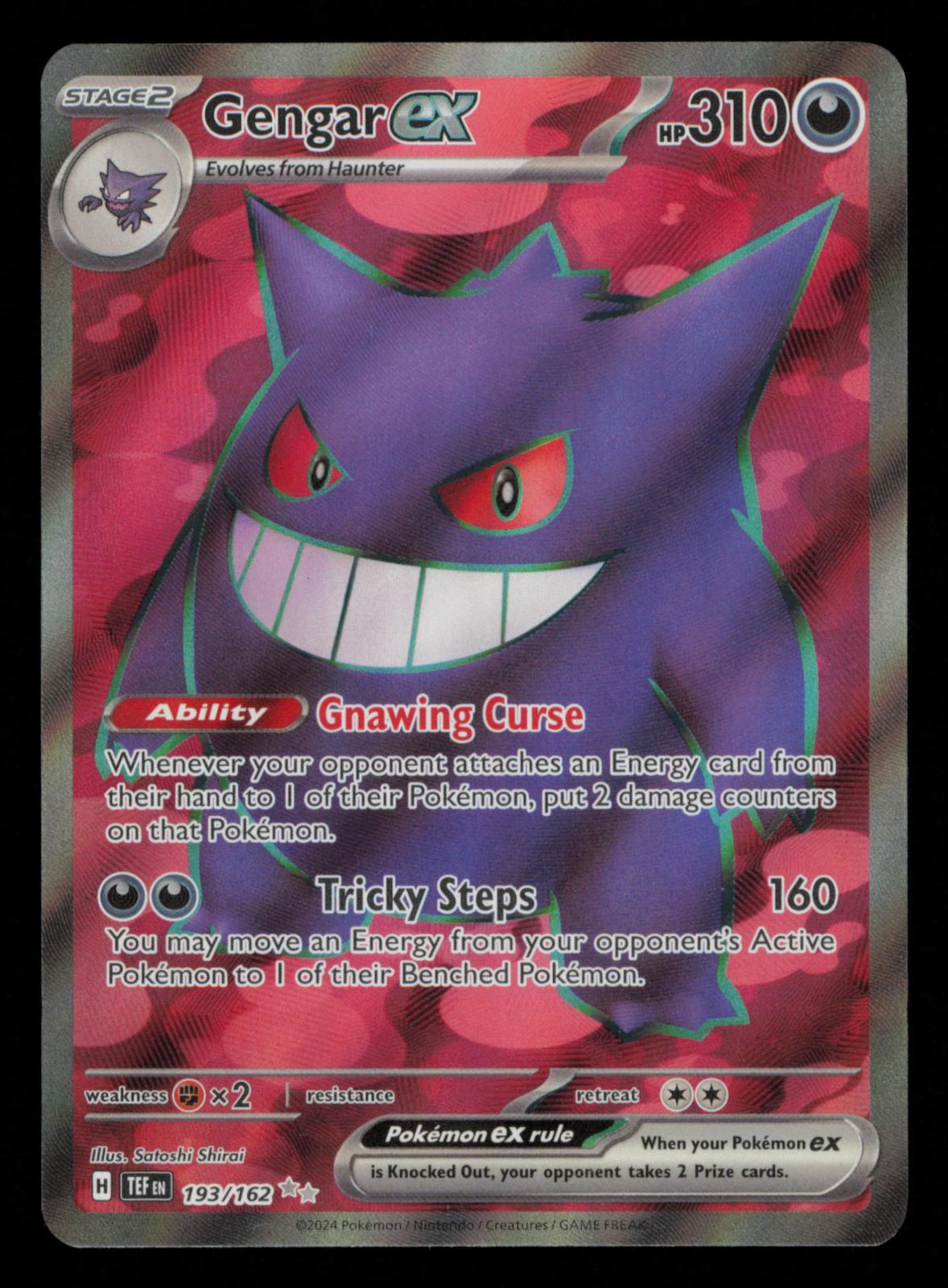 Gengar ex 193/162 Ultra Rare Temporal Forces Pokemon