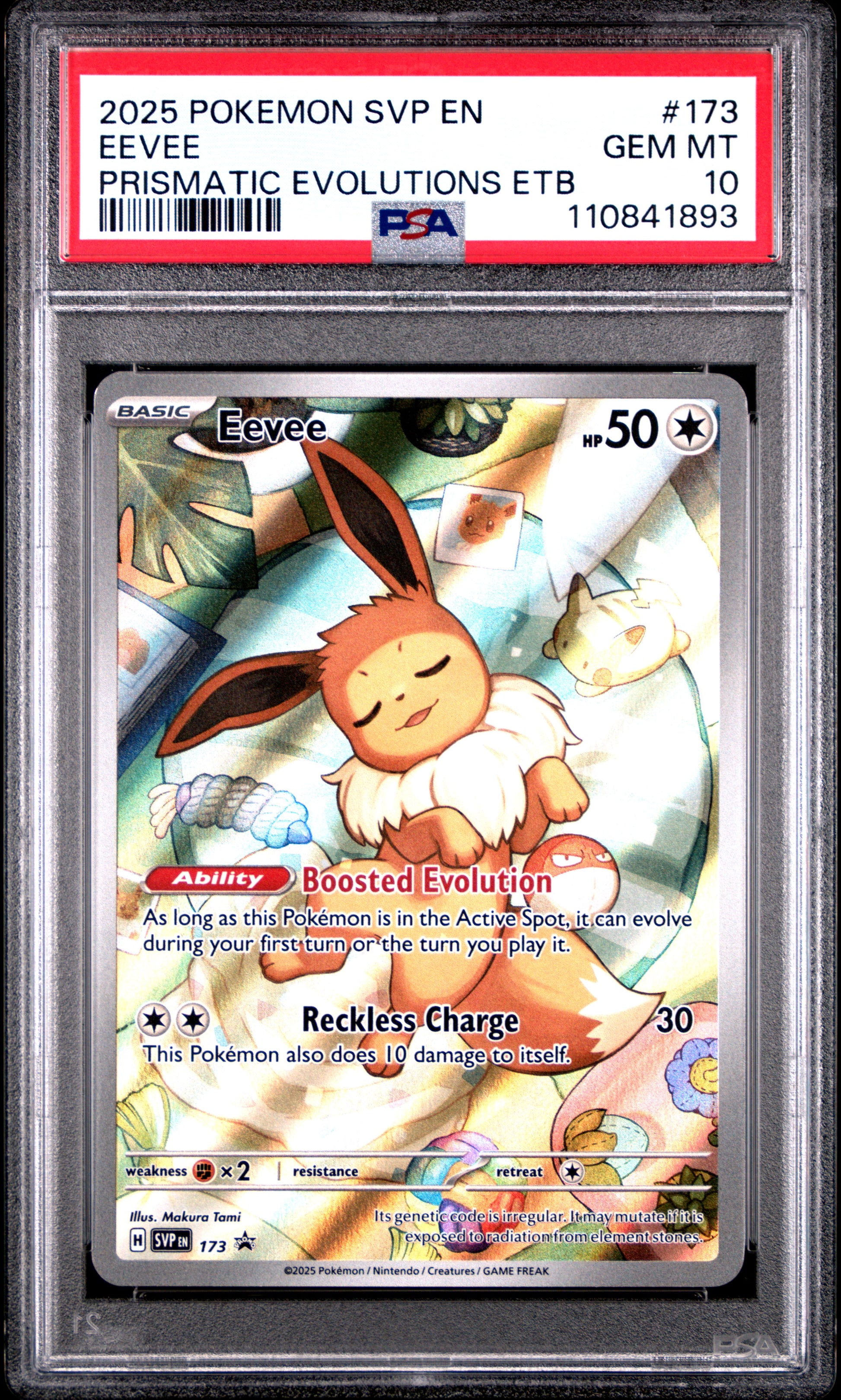 Eevee 173 Prismatic Evolutions Elite Trainer Box Pokemon PSA 10