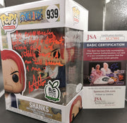 One Piece Shanks #939 Funko Pop – Signed by Brandon Potter (JSA COA) – Big Apple Exclusive
