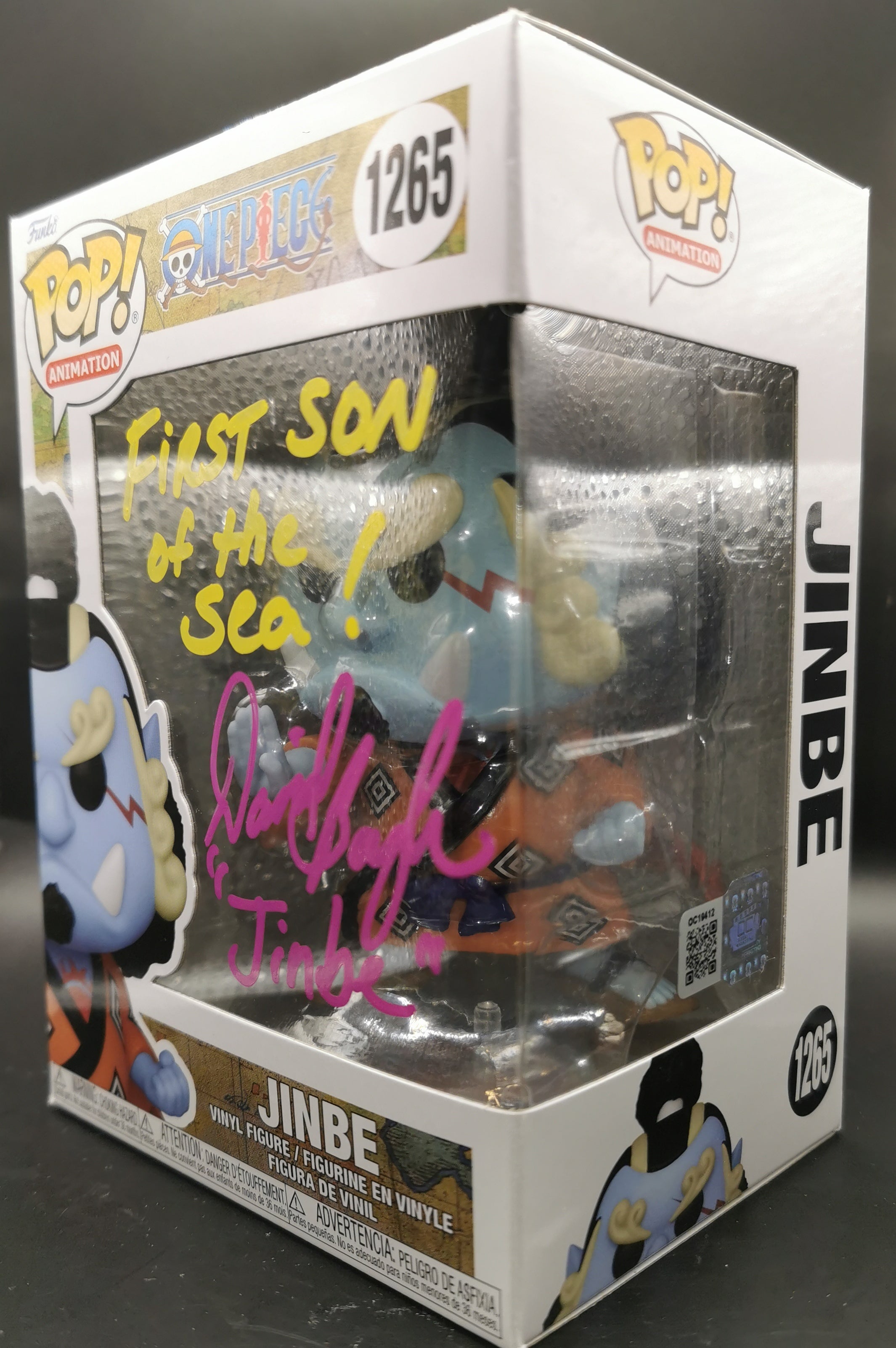 Signed One Piece Funko Pop – Jinbe #1265 – Daniel Baugh Autograph