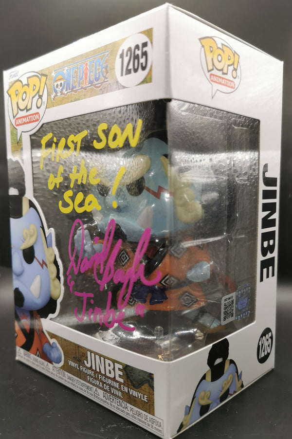 Signed One Piece Funko Pop – Jinbe #1265 – Daniel Baugh Autograph