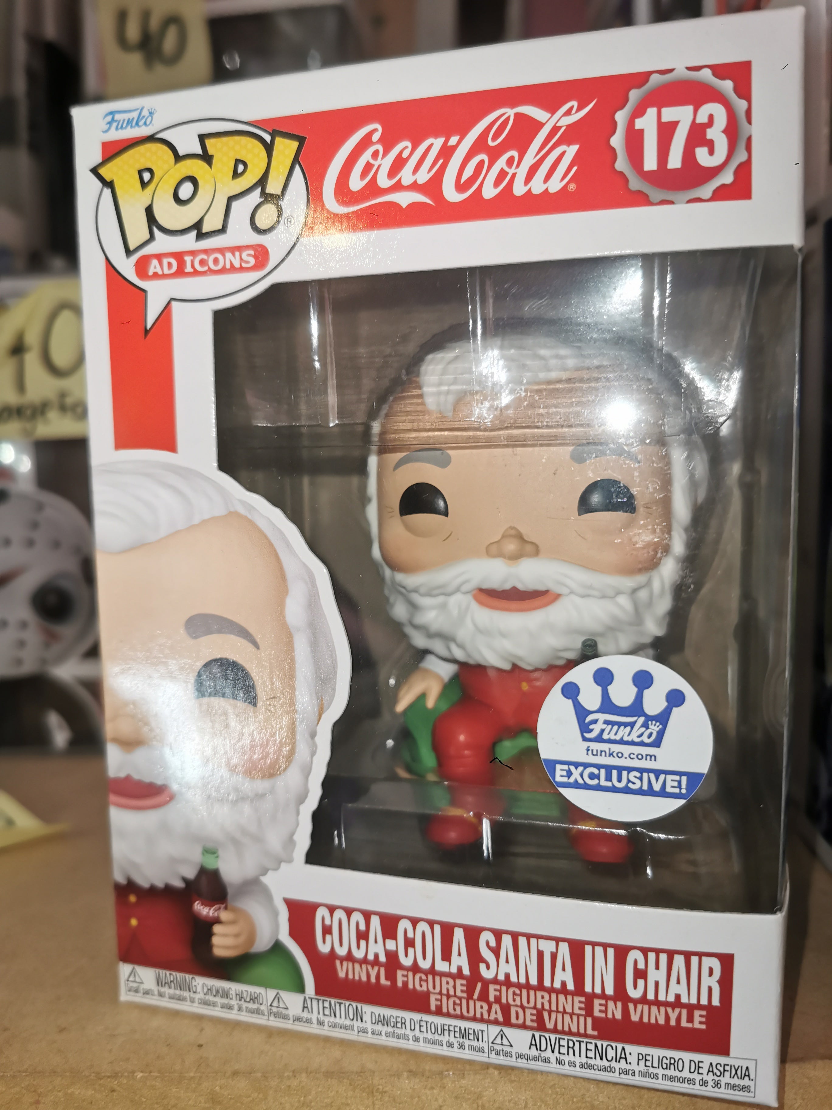 Coca-Cola Santa In Chair #173 Coca-Cola Funko Pop
