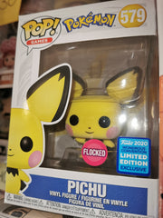Pichu FLOCKED #579 Pokémon Funko Pop
