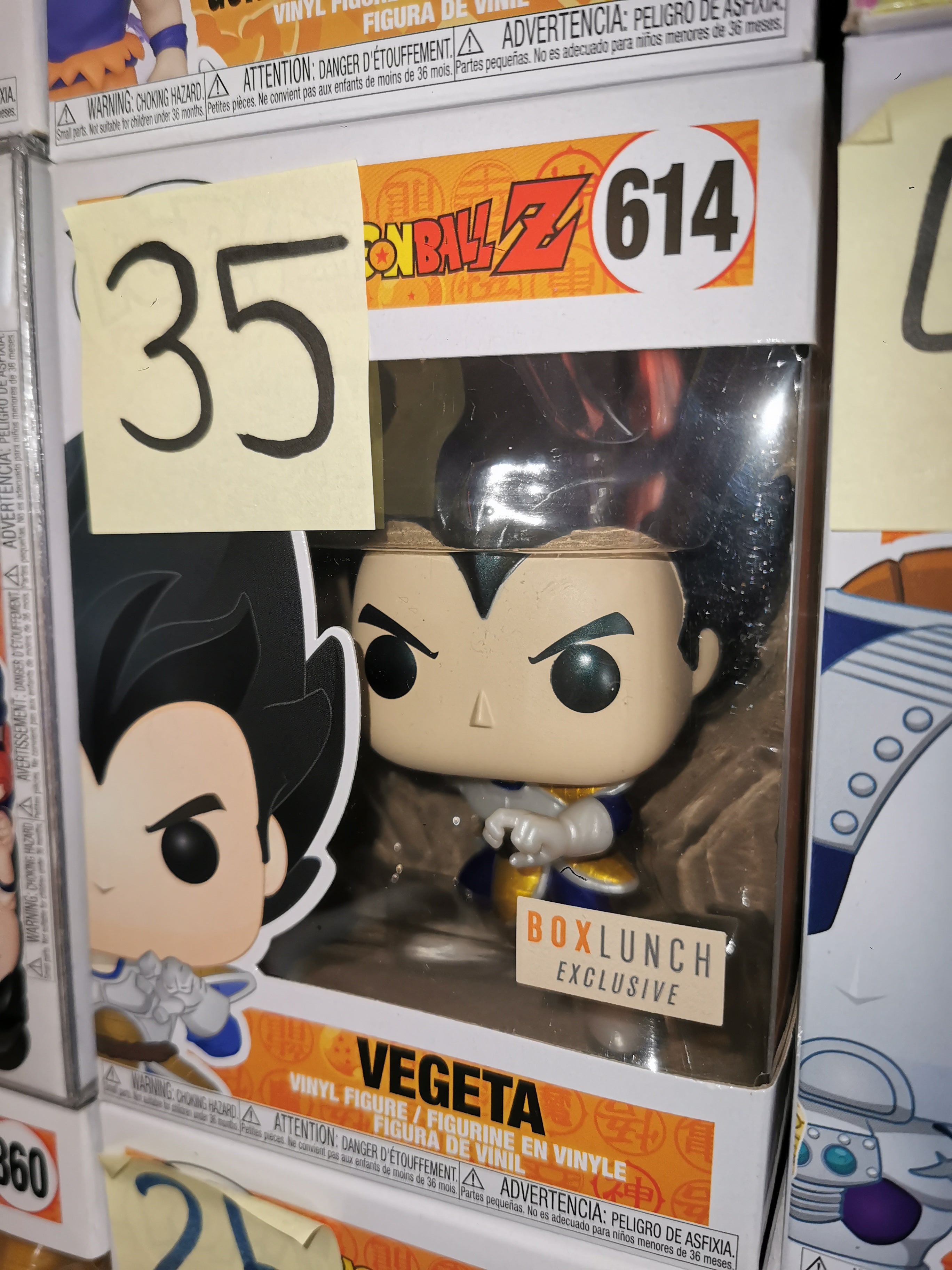 Vegeta Box Lunch Exclusive #614 Dragon Ball Z Funko Pop
