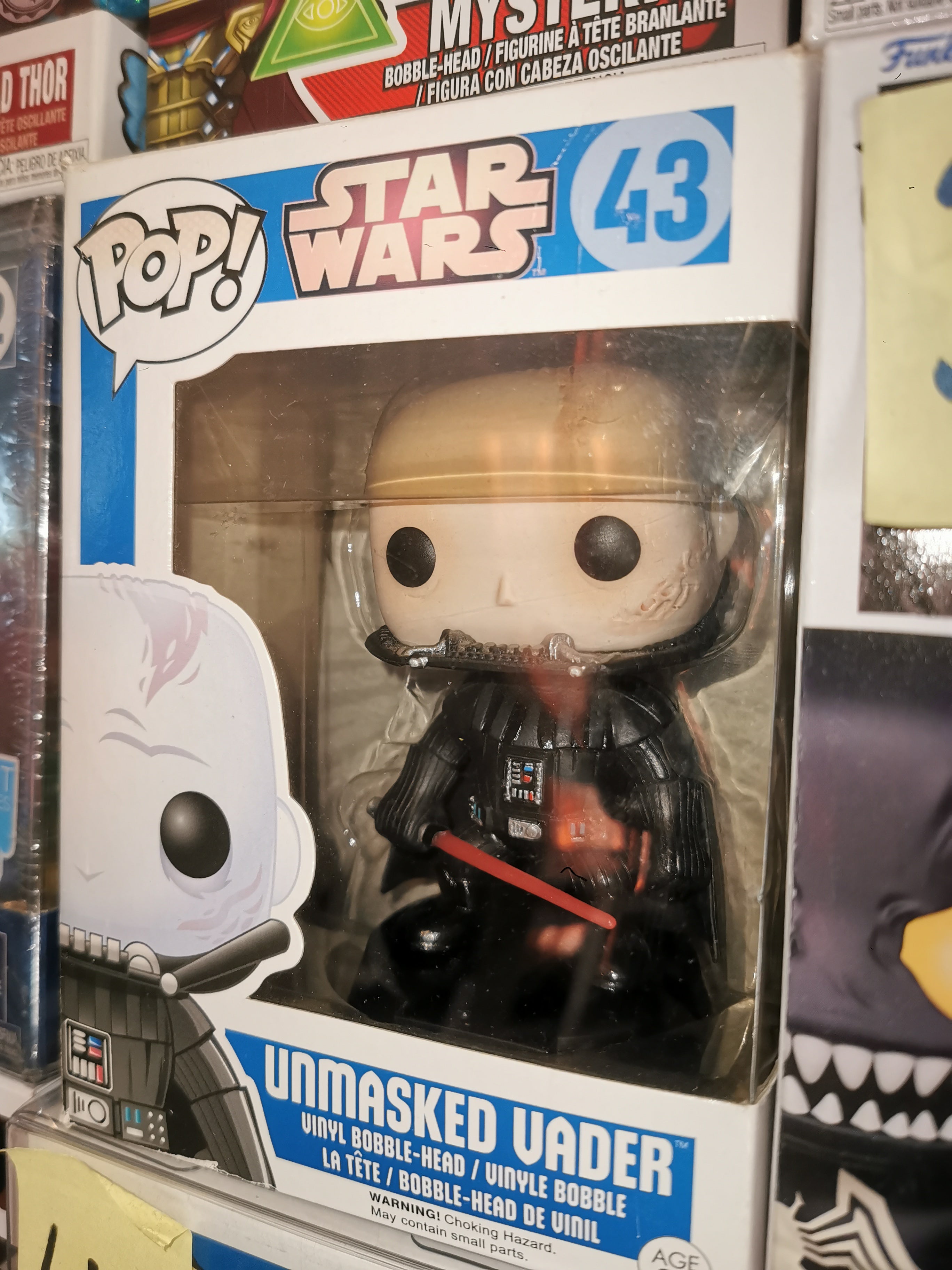 Unmasked Vader #43 Star Wars Funko Pop