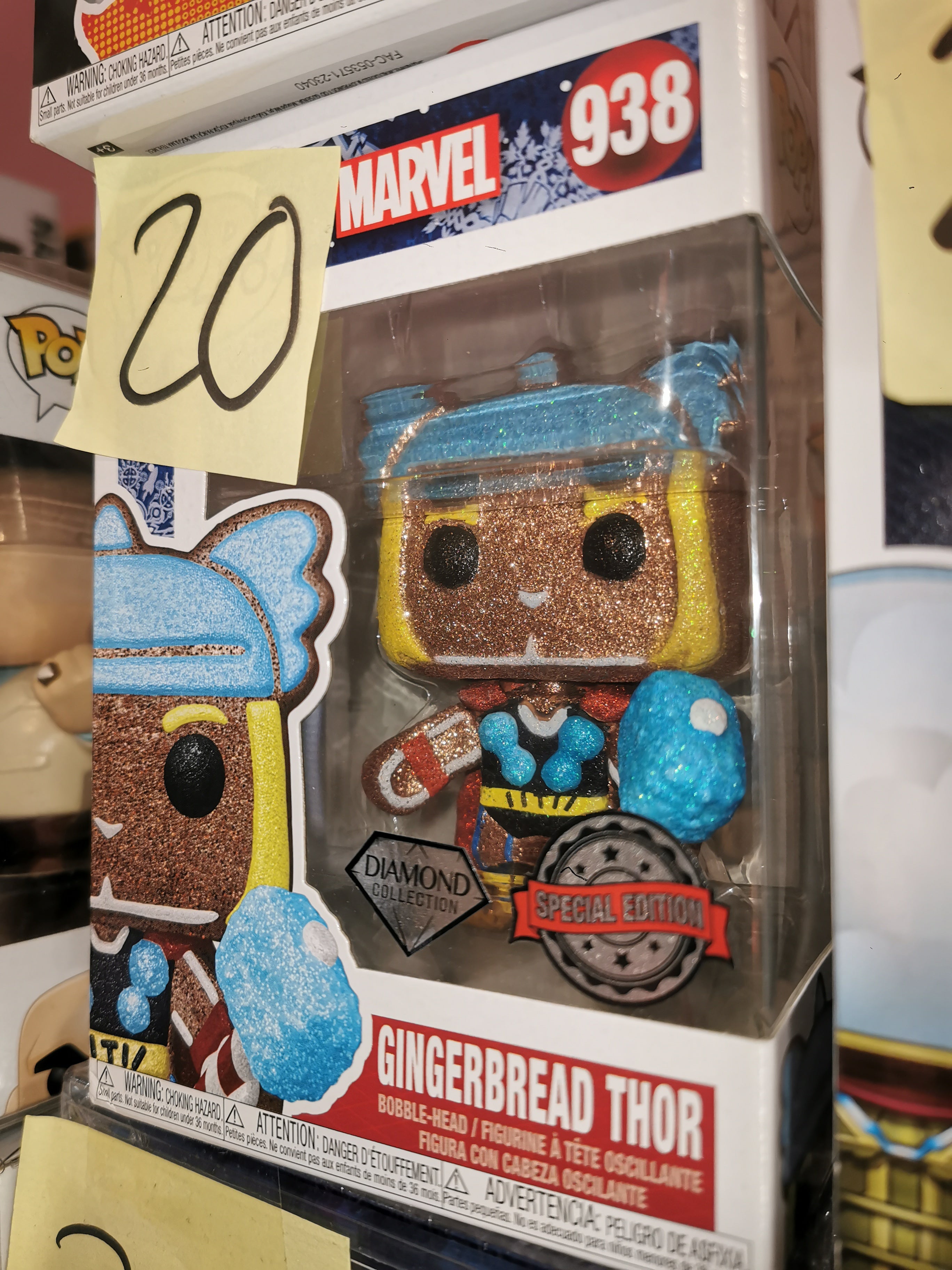 Gingerbread Thor Diamond #938 Marvel Funko Pop