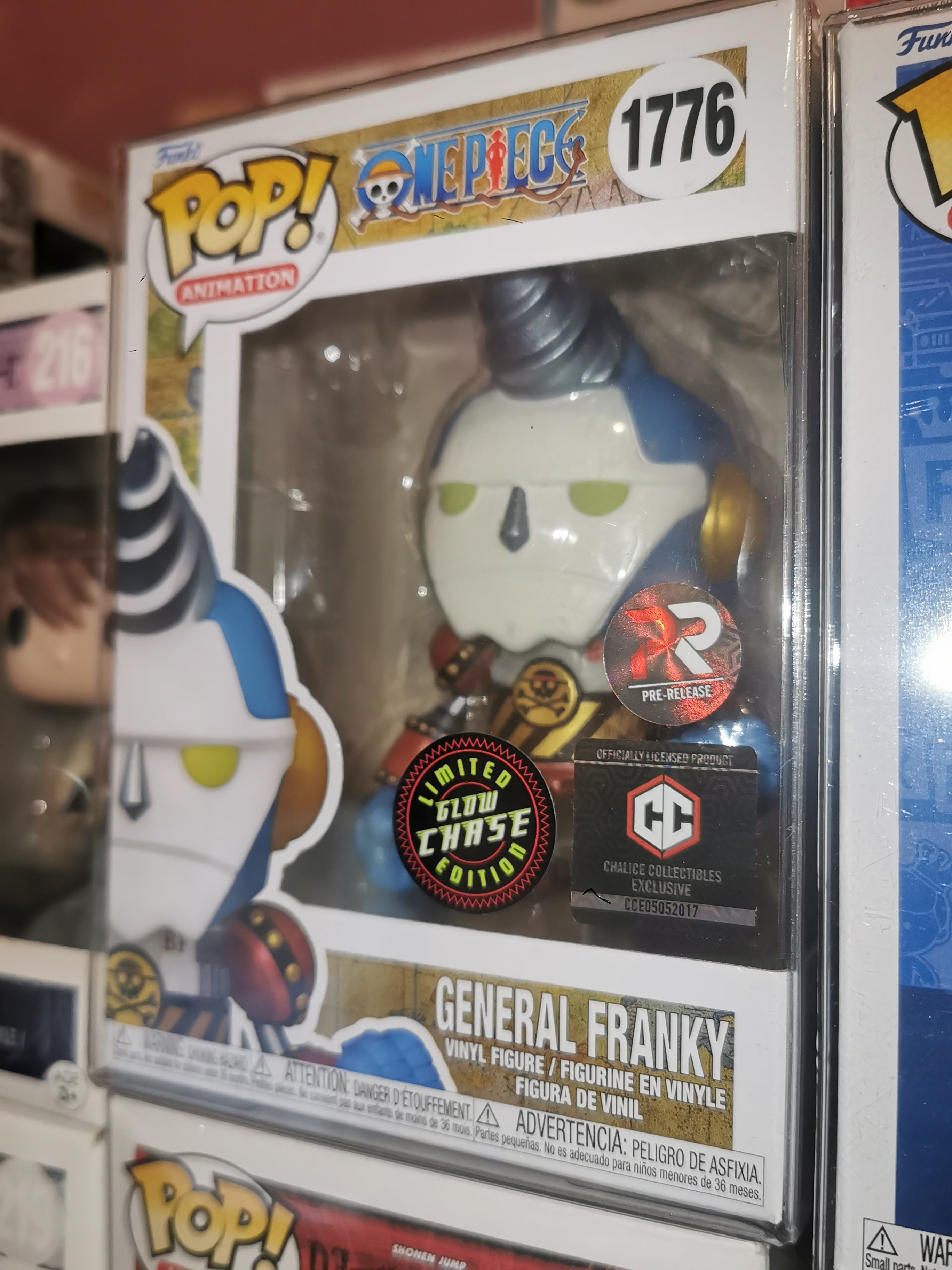 General Franky CHASE PRE-RELEASE #1776 One Piece Funko Pop