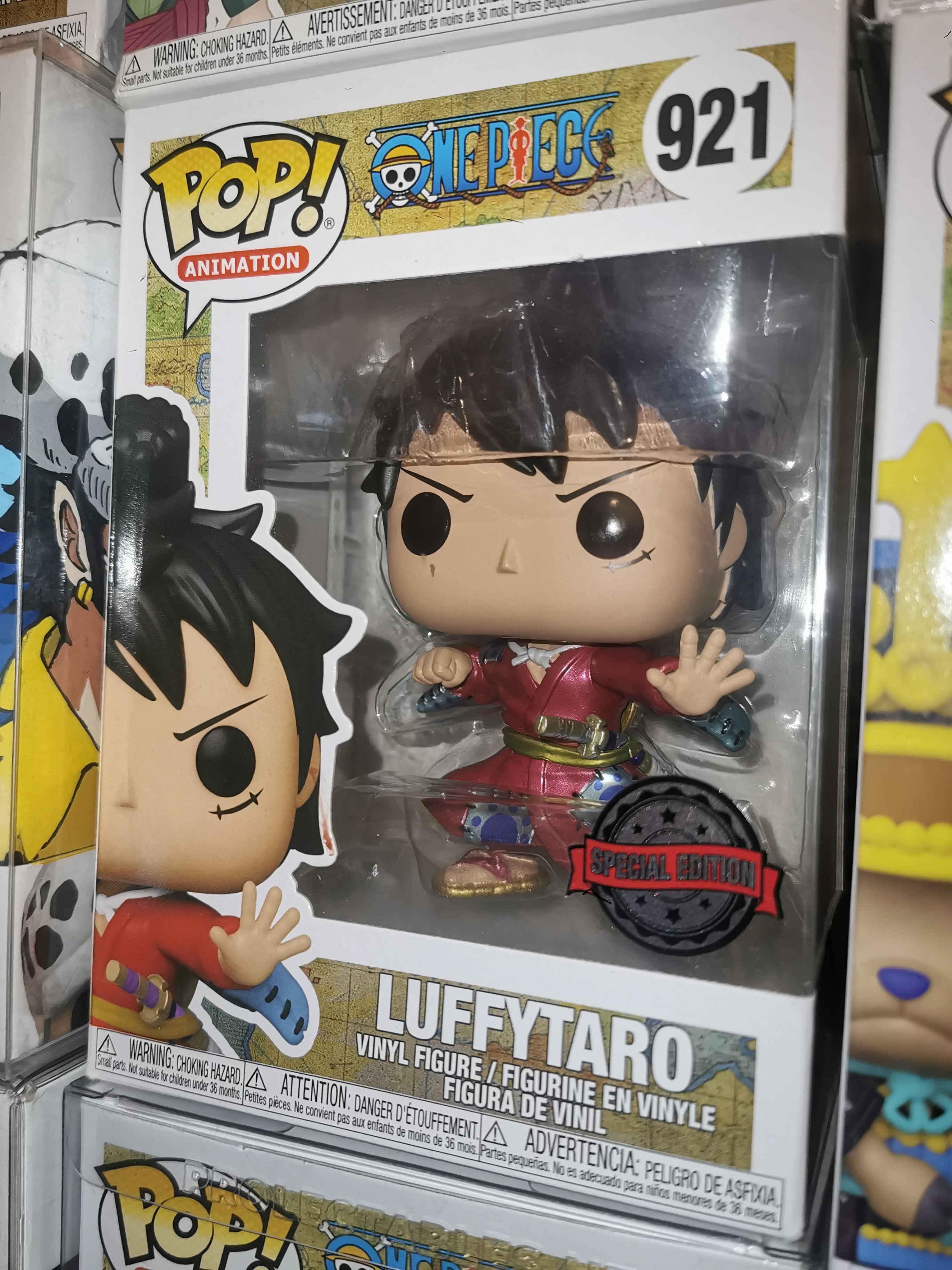 Luffytaro #921 Metallic One Piece Funko Pop