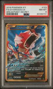 Gyarados EX 123/122 Secret Breakpoint Pokemon PSA 8