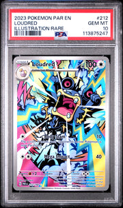 Loudred 212/182 Illustration Rare Par En-paradox Rift Pokemon PSA 10