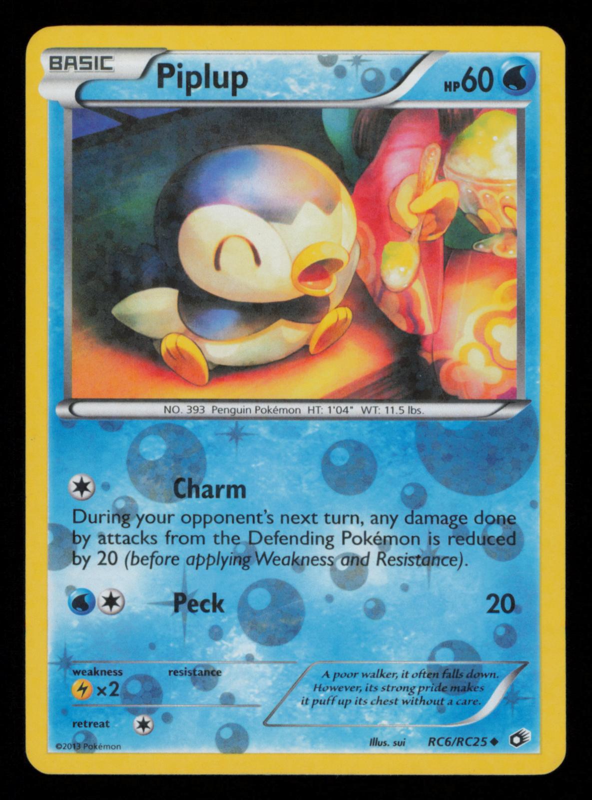 Piplup RC6/RC25 Holo Uncommon Legendary Treasures: Radiant Collection Pokemon