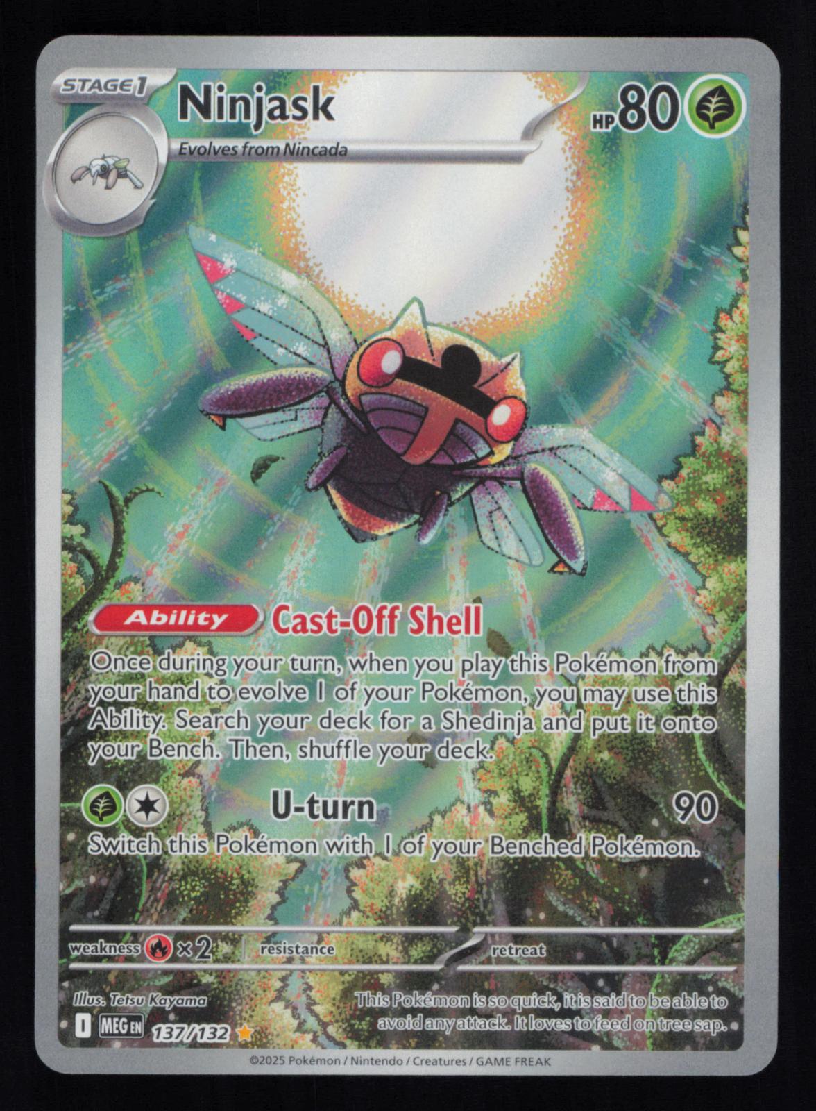 Ninjask 137/132 Illustration Rare Mega Evolution Pokemon