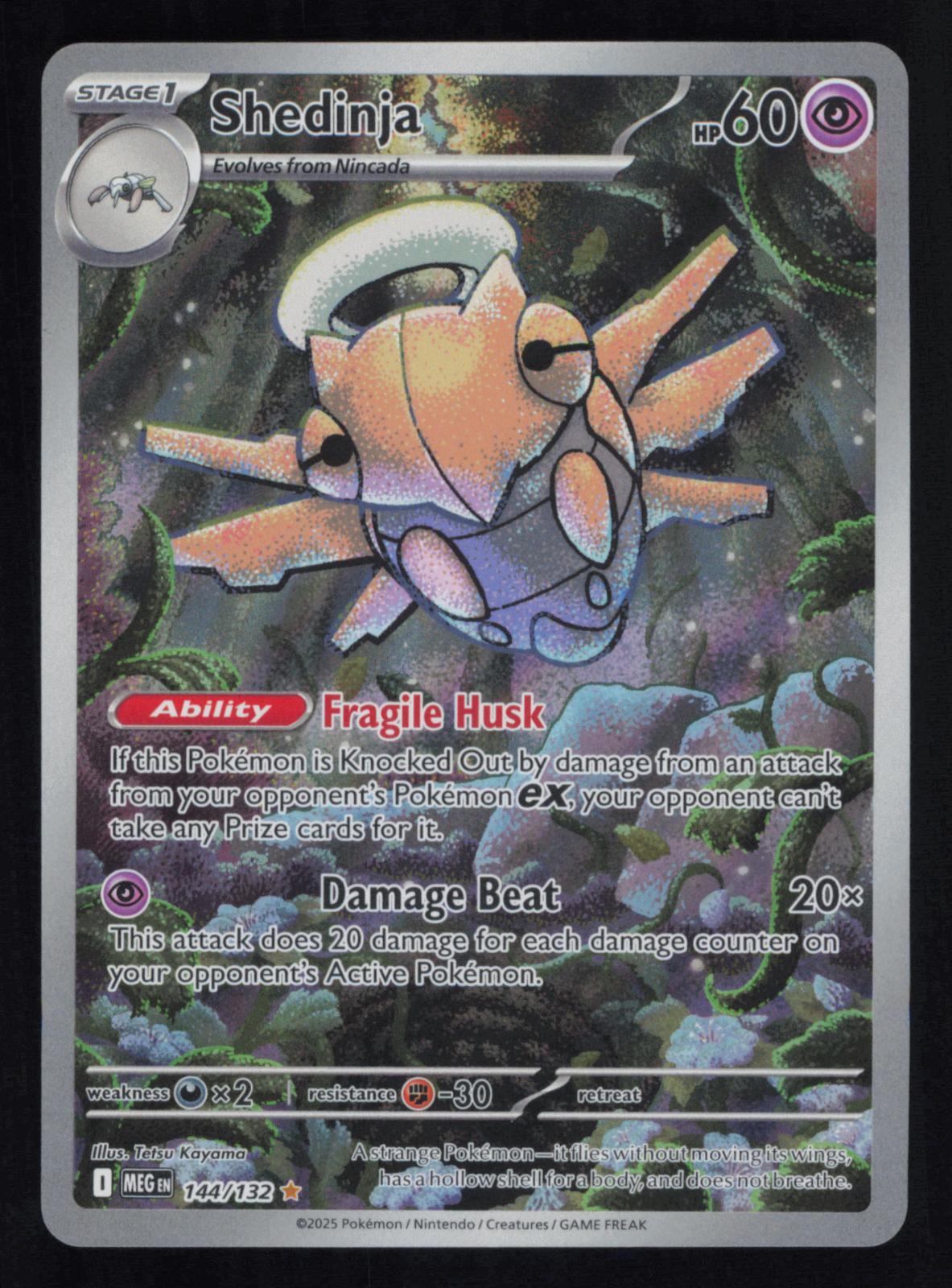 Shedinja 144/132 Illustration Rare Mega Evolution Pokemon