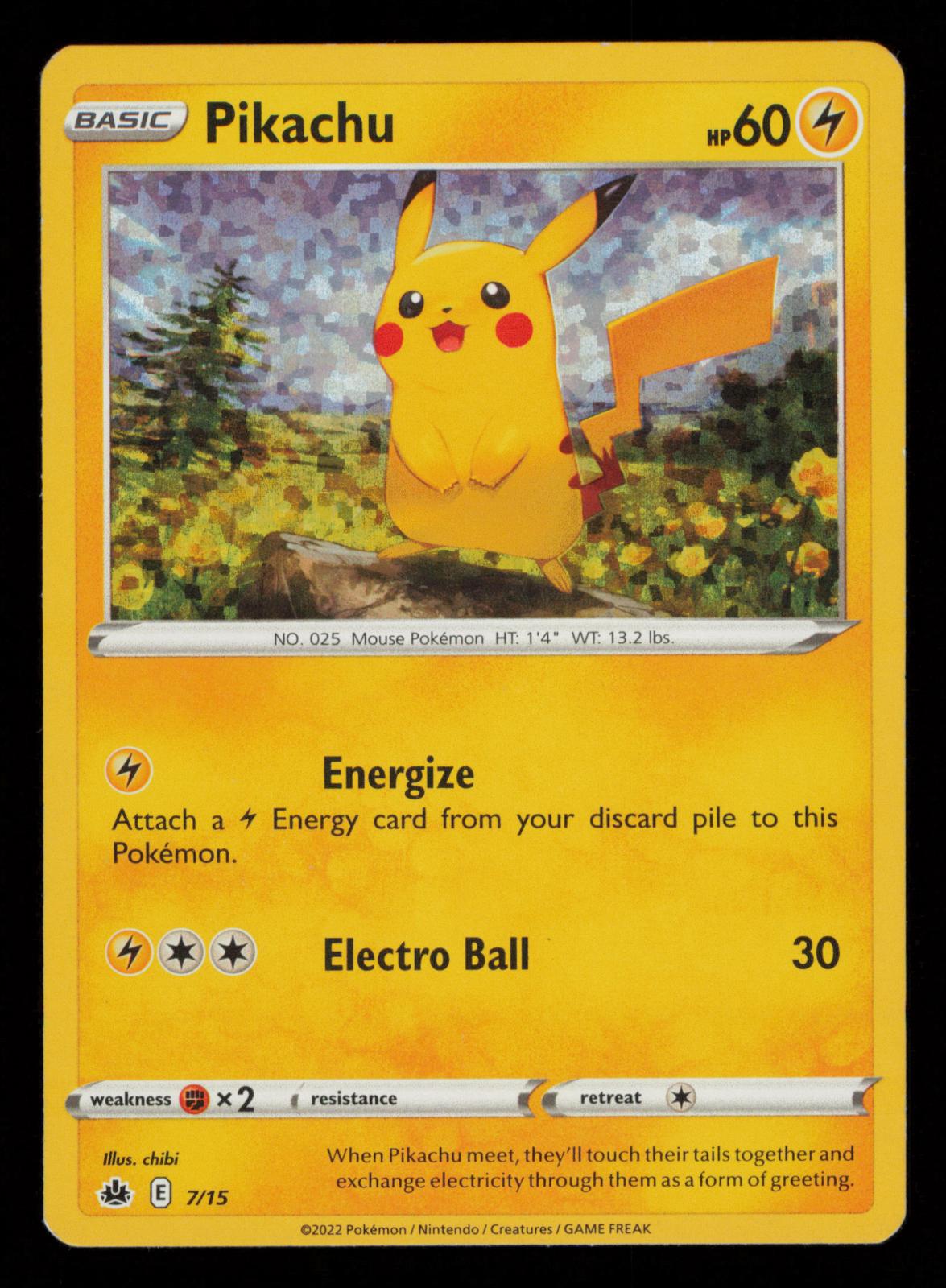 Pikachu 007/015 Holo Promo McDonald's Promos 2022 Pokemon