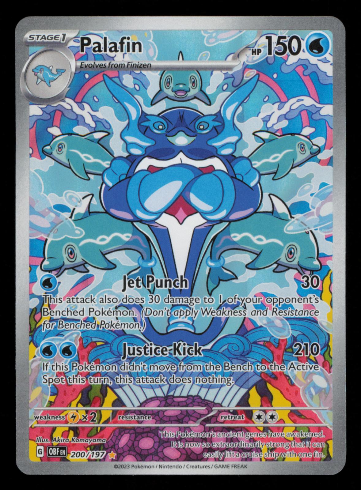 Palafin 200/197 Illustration Rare Obsidian Flames Pokemon