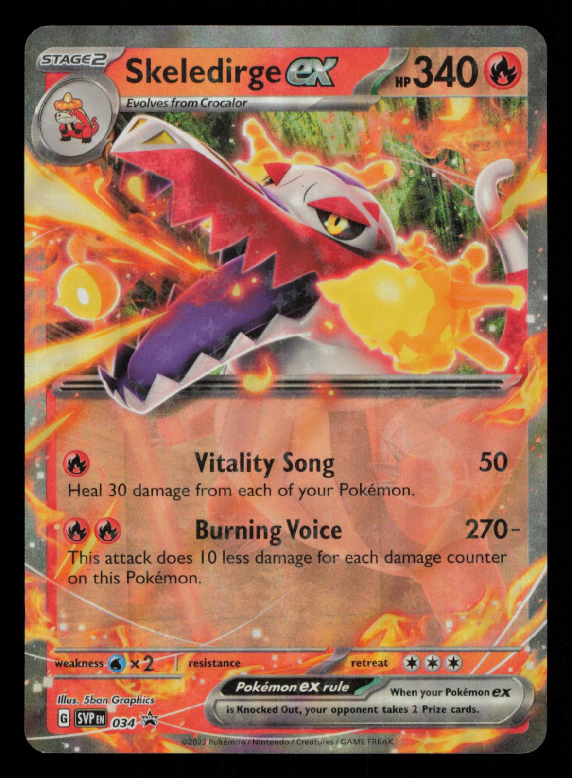 Skeledirge ex 034 Holo Promo Scarlet & Violet Promo Pokemon
