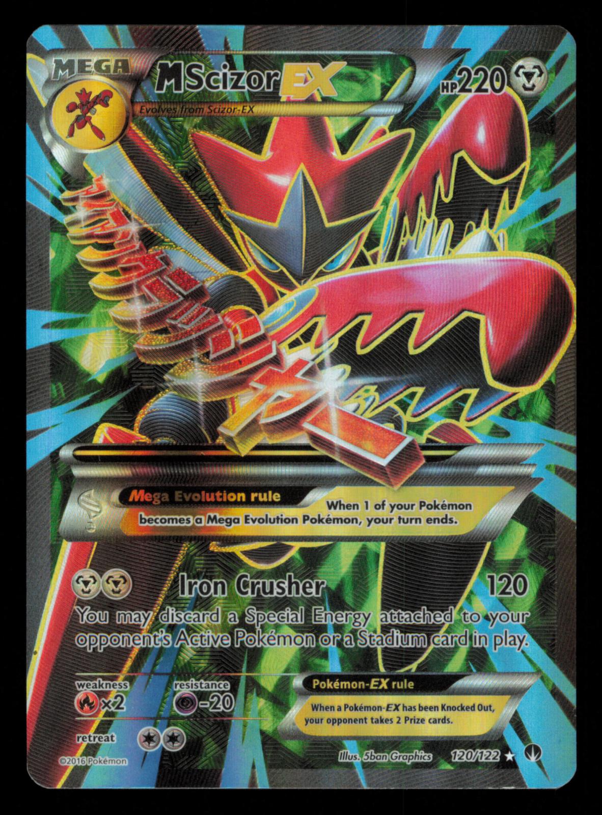 M Scizor EX 120/122 Ultra Rare BREAKpoint Pokemon