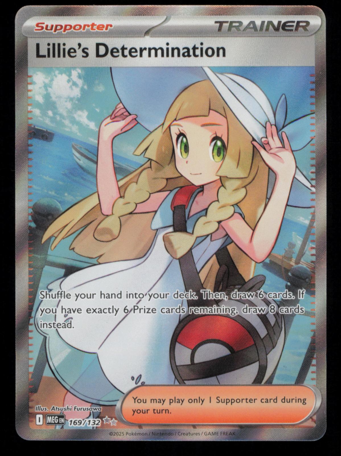 Lillie's Determination 169/132 Ultra Rare Mega Evolution Pokemon