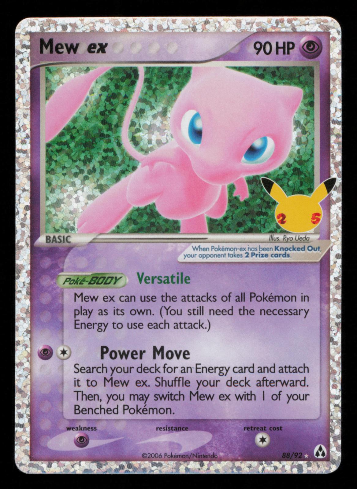 Mew ex 88/92 Classic Collection Celebrations: Classic Collection Pokemon