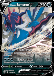 Hisuian Samurott V 101/189 Holo V Rare Astral Radiance Pokemon