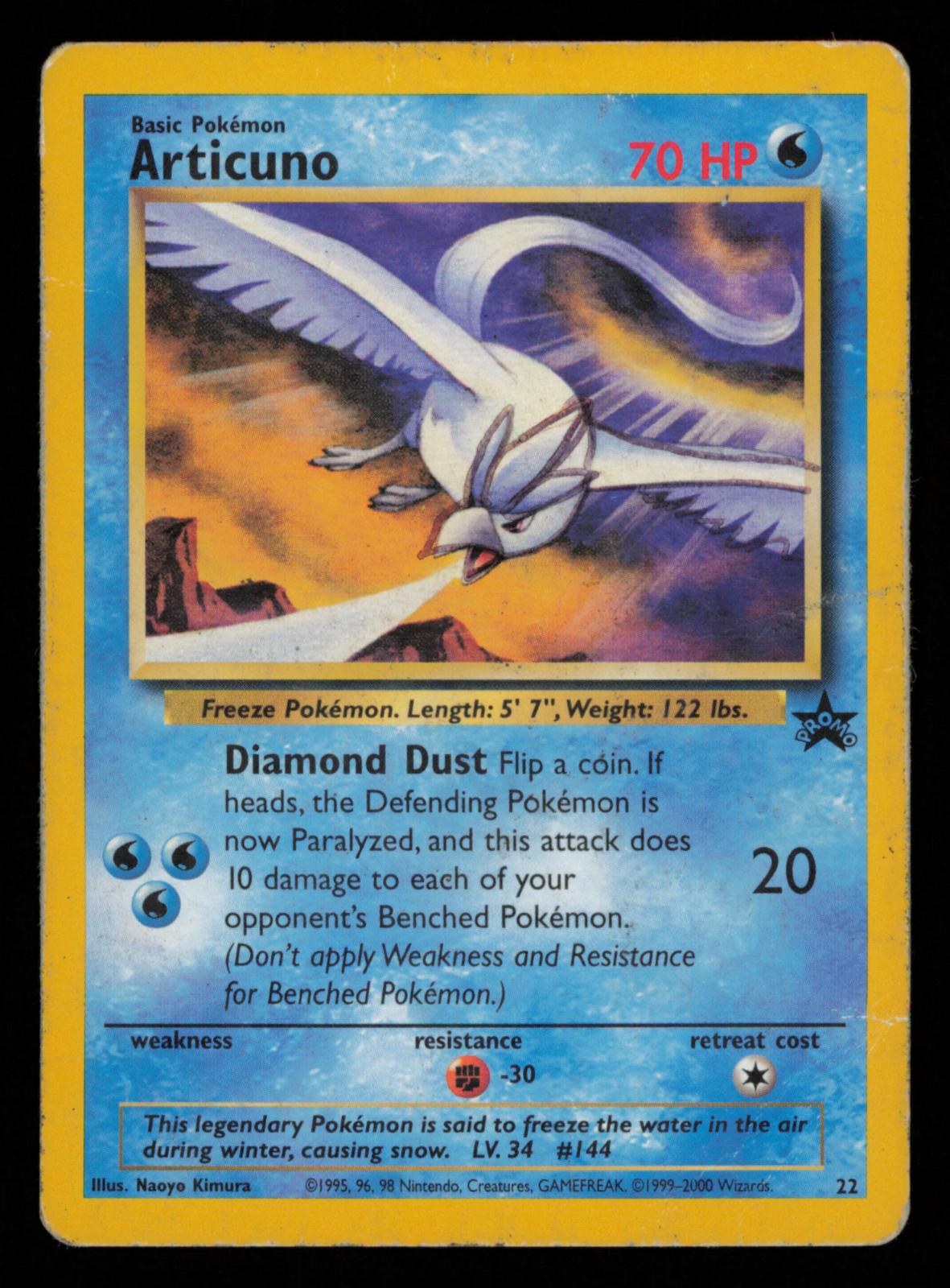 Articuno 22 Promo Wizards Black Star Promos Pokemon