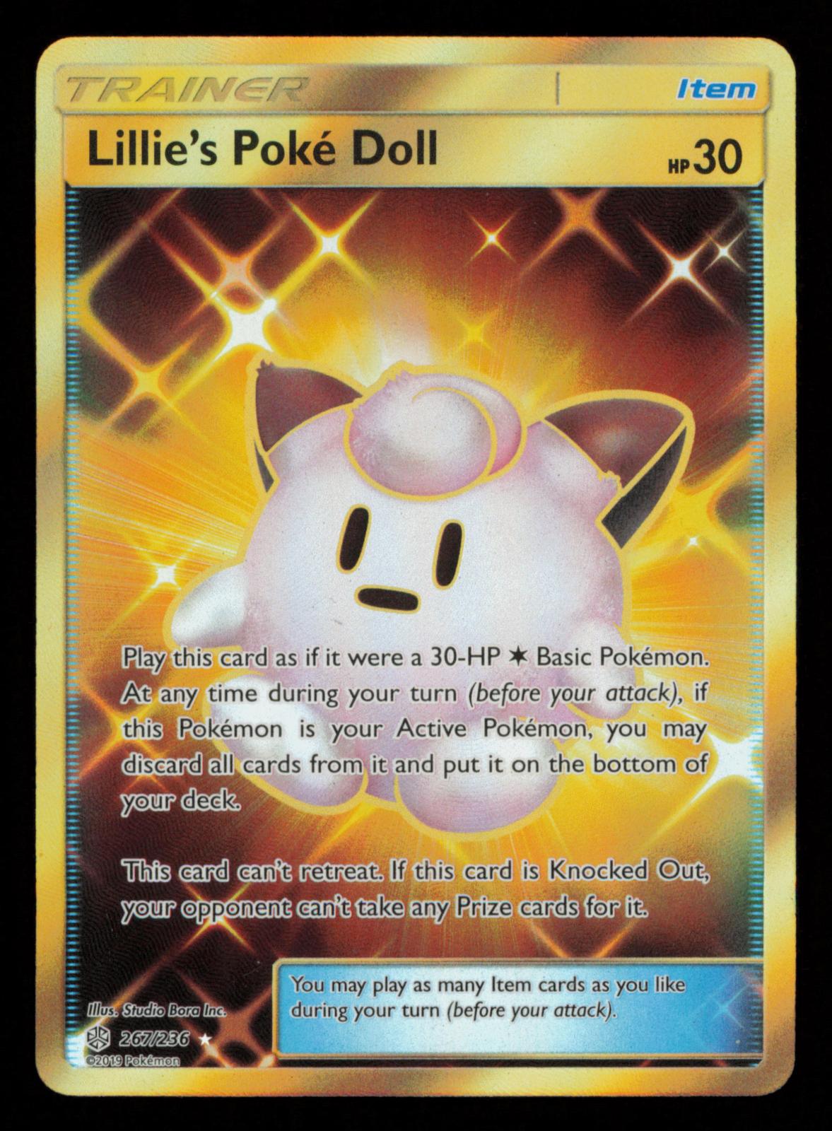 Lillie's Poke Doll 267/236 Secret Rare Cosmic Eclipse Pokemon