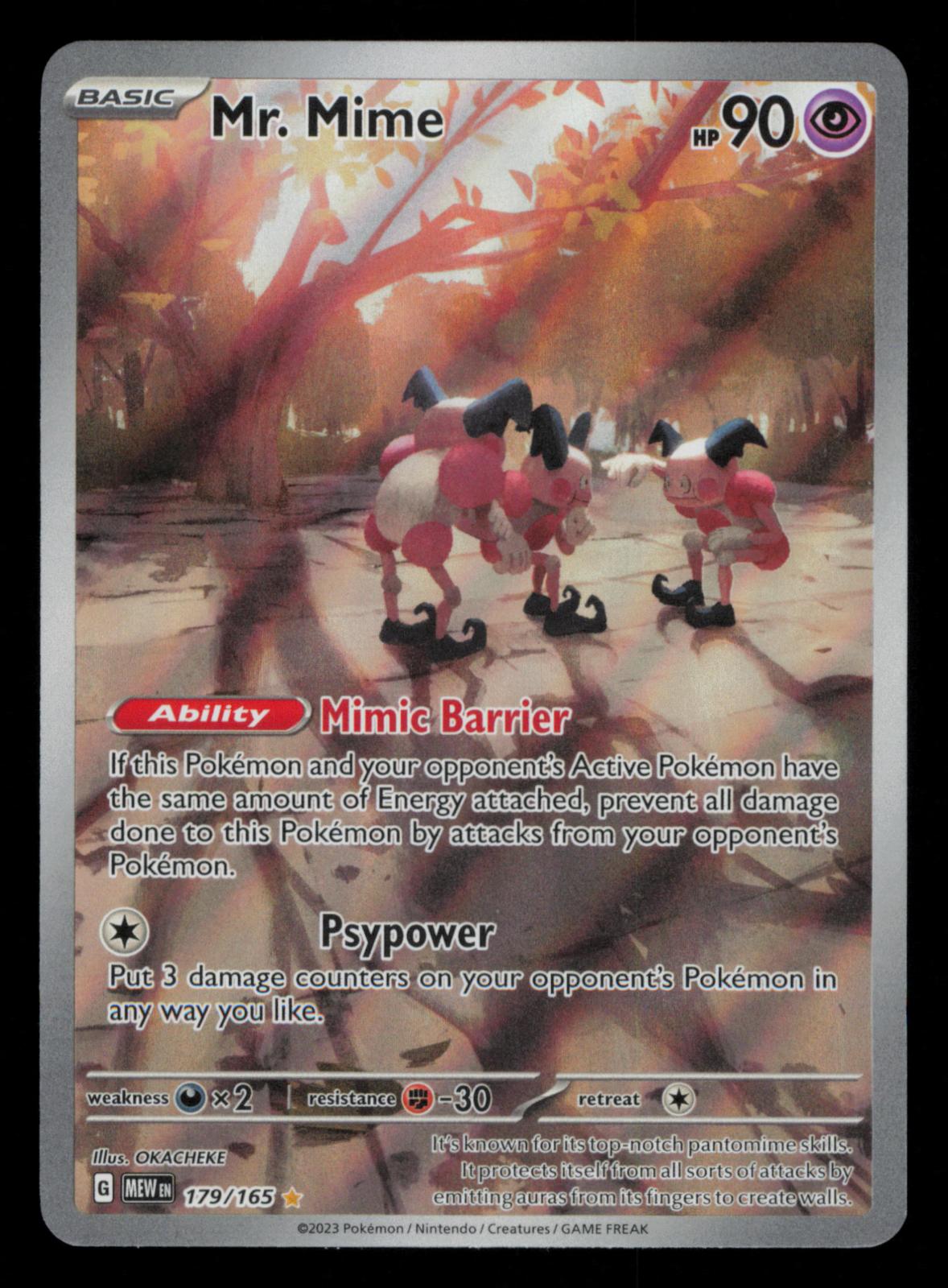 Mr. Mime 179/165 Illustration Rare 151 Pokemon