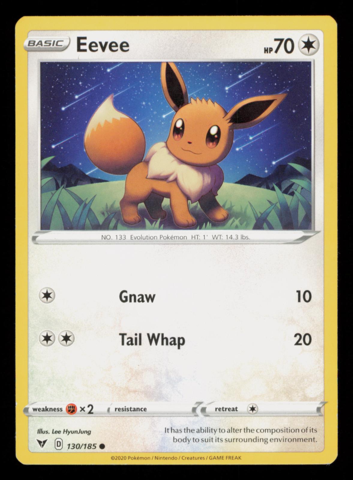 Eevee 130/185 Common Vivid Voltage Pokemon