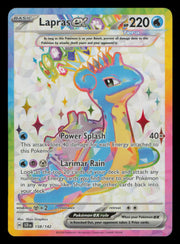 Lapras ex 158/142 Ultra Rare Stellar Crown Pokemon