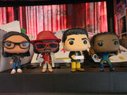 Valerie, Snoop Dog, Chanlder bings, Makkari Funko pops