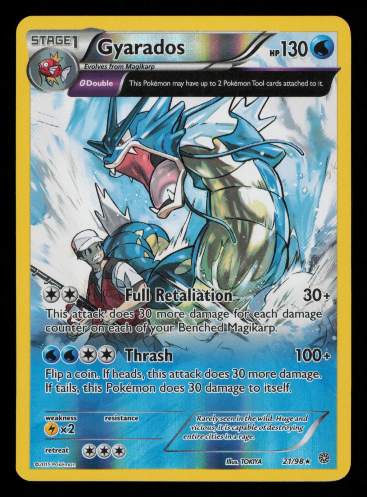 Gyarados 21/98 Holo Rare Ancient Origins Reverse Pokemon