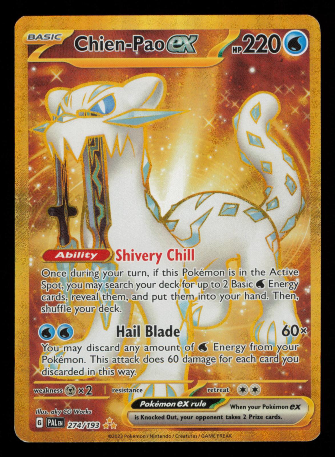 Chien-Pao ex 274/193 Hyper Rare Paldea Evolved Pokemon