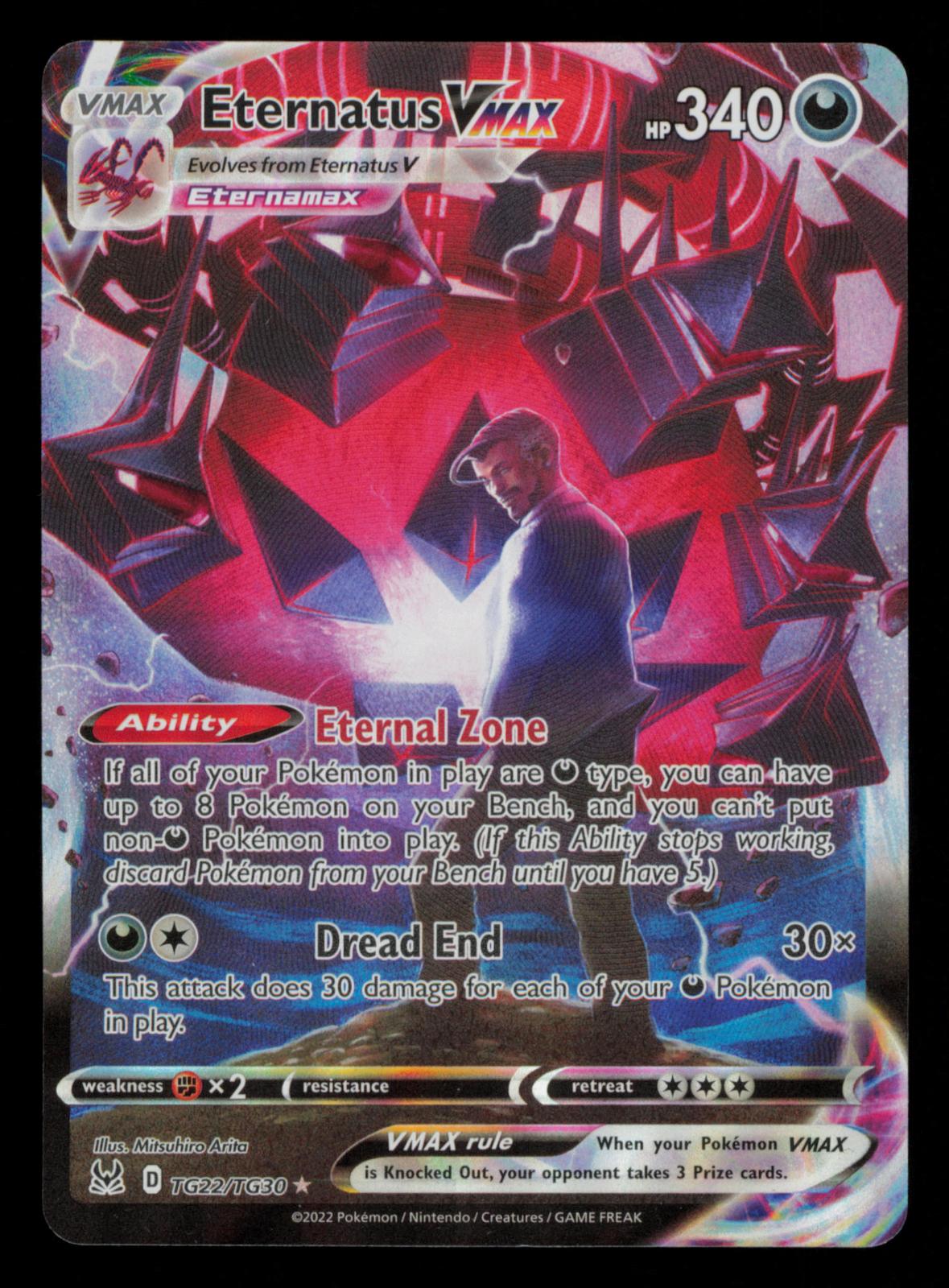 Eternatus VMAX TG22/TG30 Holo VMAX Rare Lost Origin Trainer Gallery Pokemon