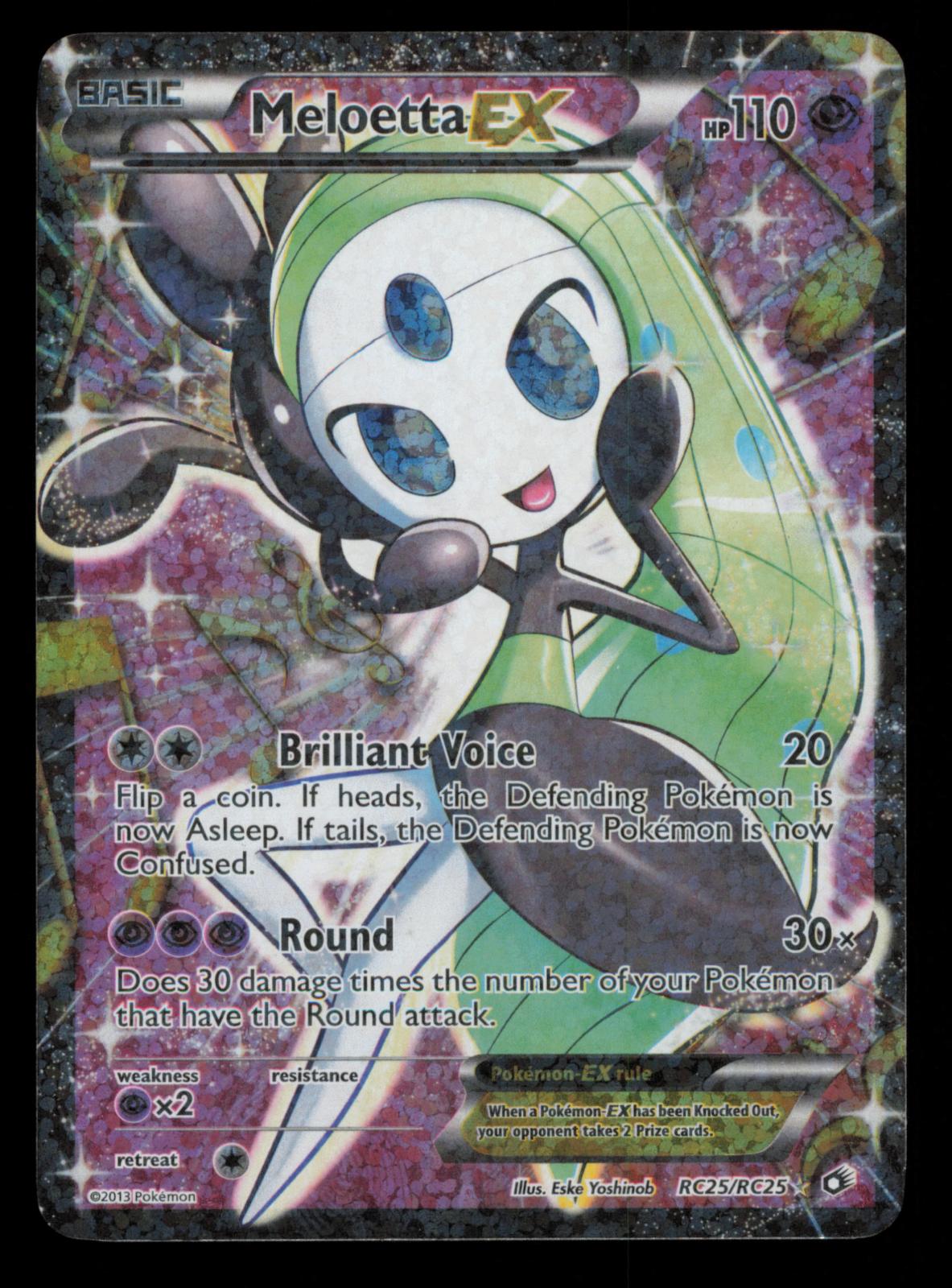 Meloetta EX (Full Art) RC25/RC25 Holo Legendary Treasures: Radiant Collection 