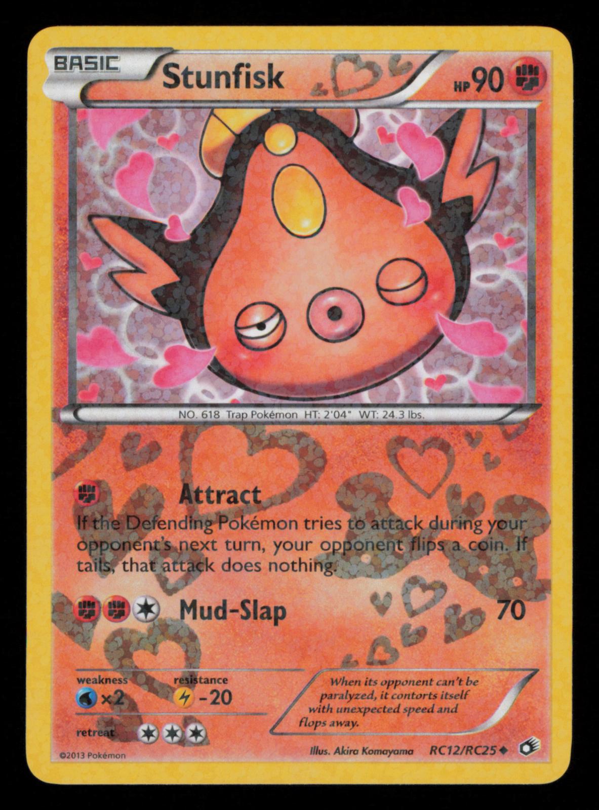 Stunfisk RC12/RC25 Holo Uncommon Legendary Treasures: Radiant Collection Pokemon
