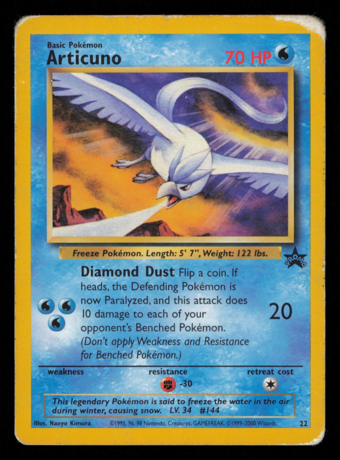 Articuno 22 Promo Wizards Black Star Promos Pokemon