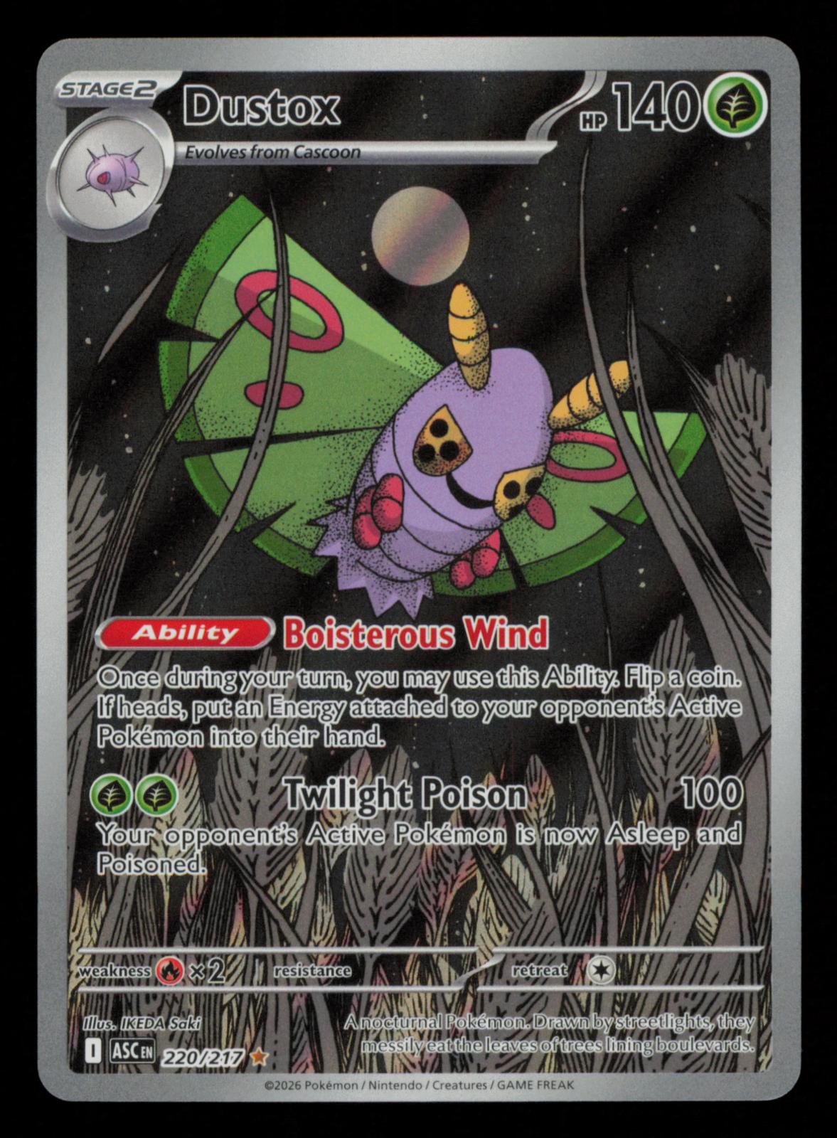 Dustox 220/217 Illustration Rare Ascended Heroes Pokemon