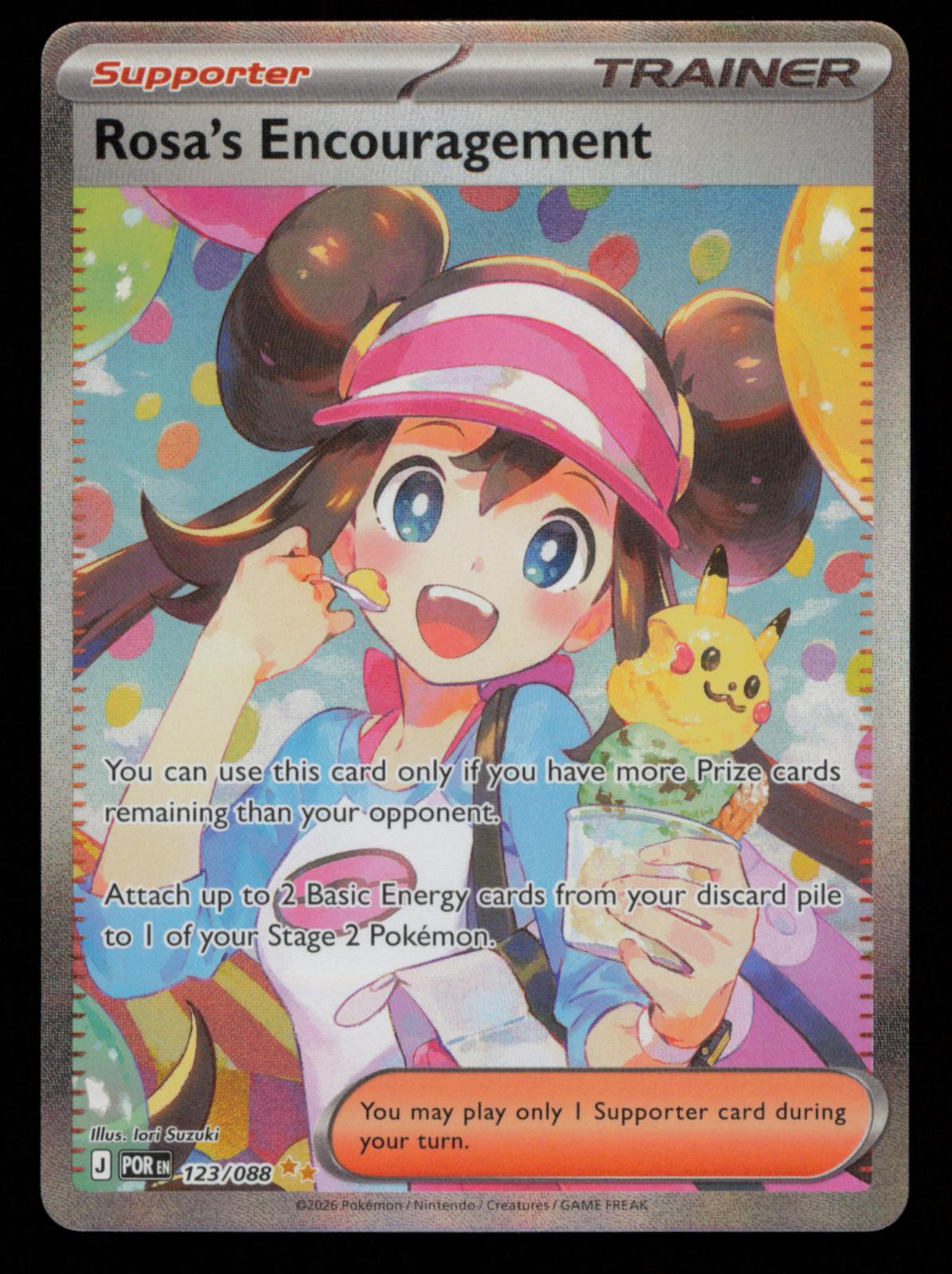 Rosa's Encouragement 123/088 Holo Perfect Order Pokemon