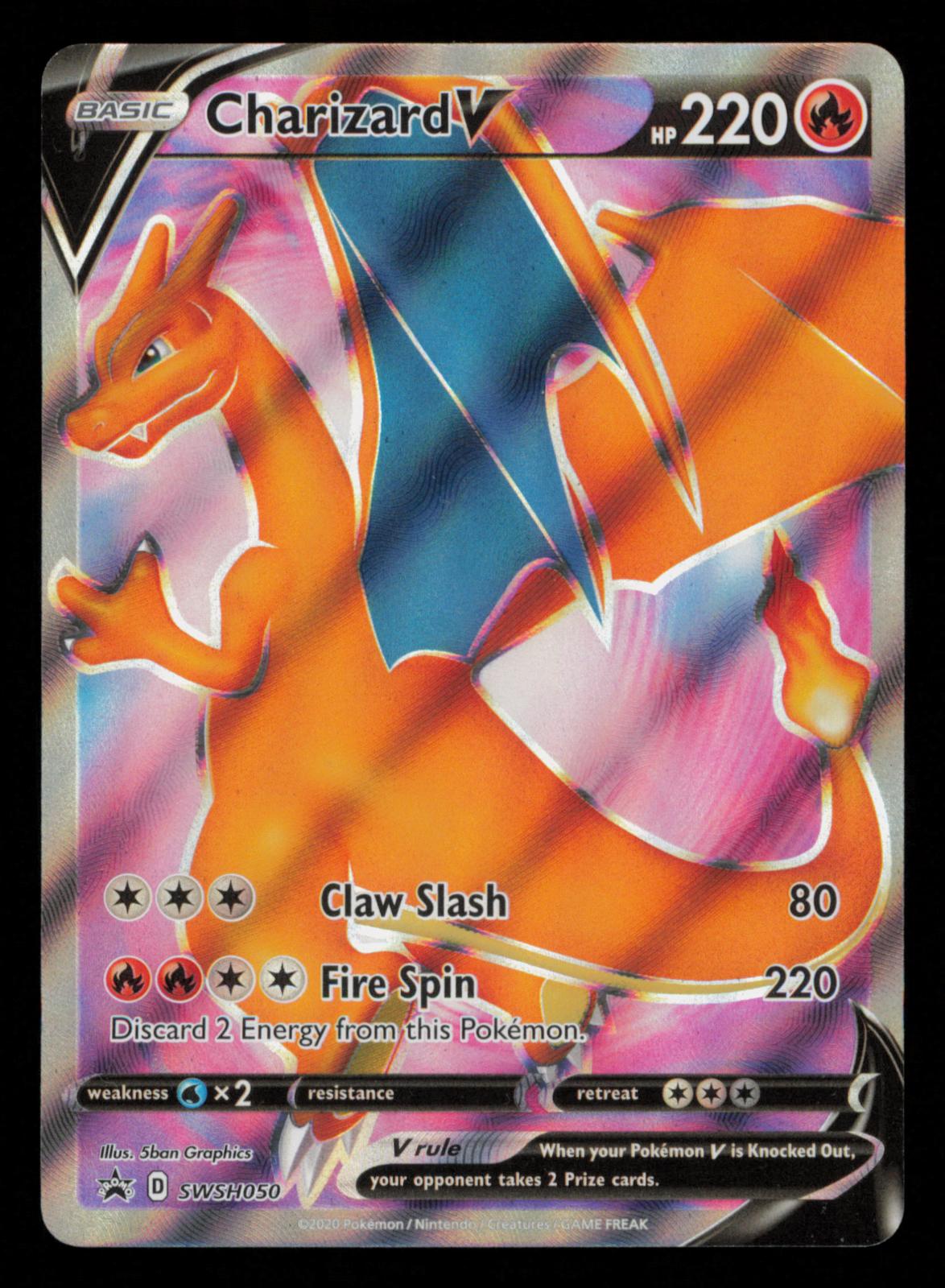 Charizard V SWSH050 Holo Promo Sword & Shield Promo Pokemon