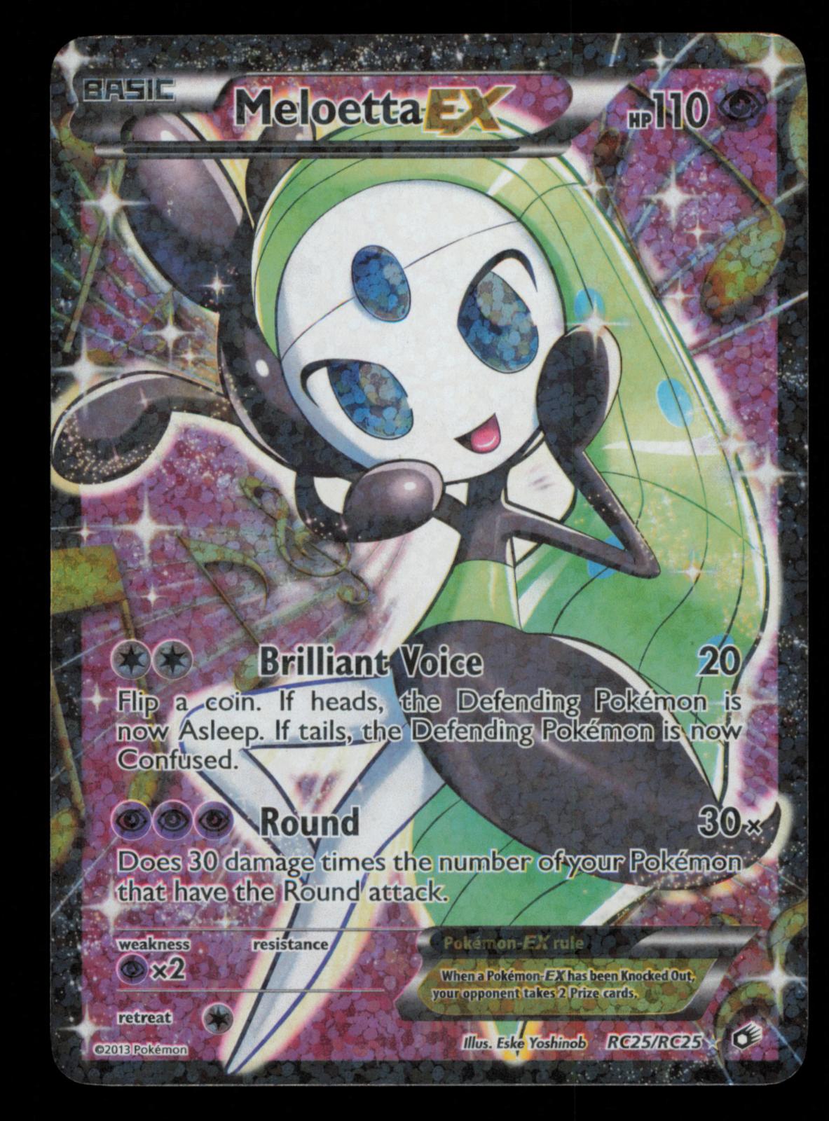 Meloetta EX (Full Art) RC25/RC25 Holo Legendary Treasures: Radiant Collection 