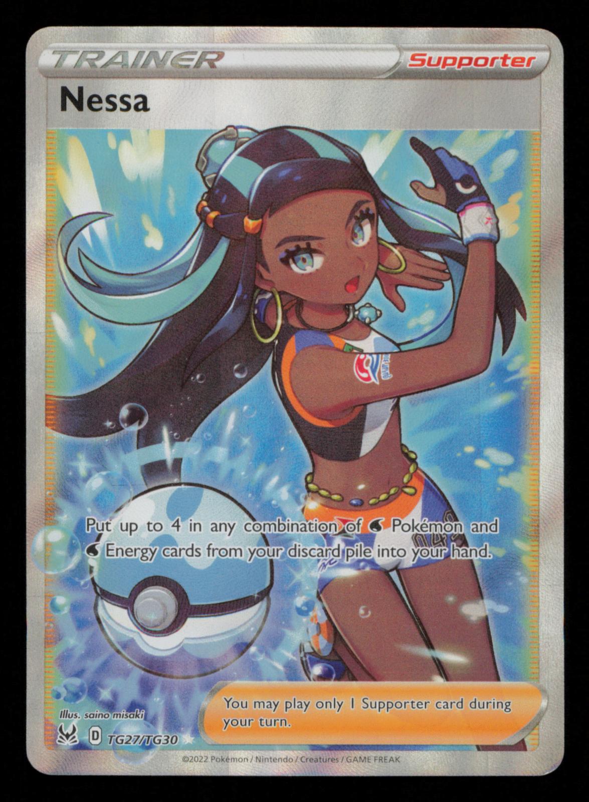 Nessa TG27/TG30 Ultra Rare Lost Origin Trainer Gallery Pokemon 