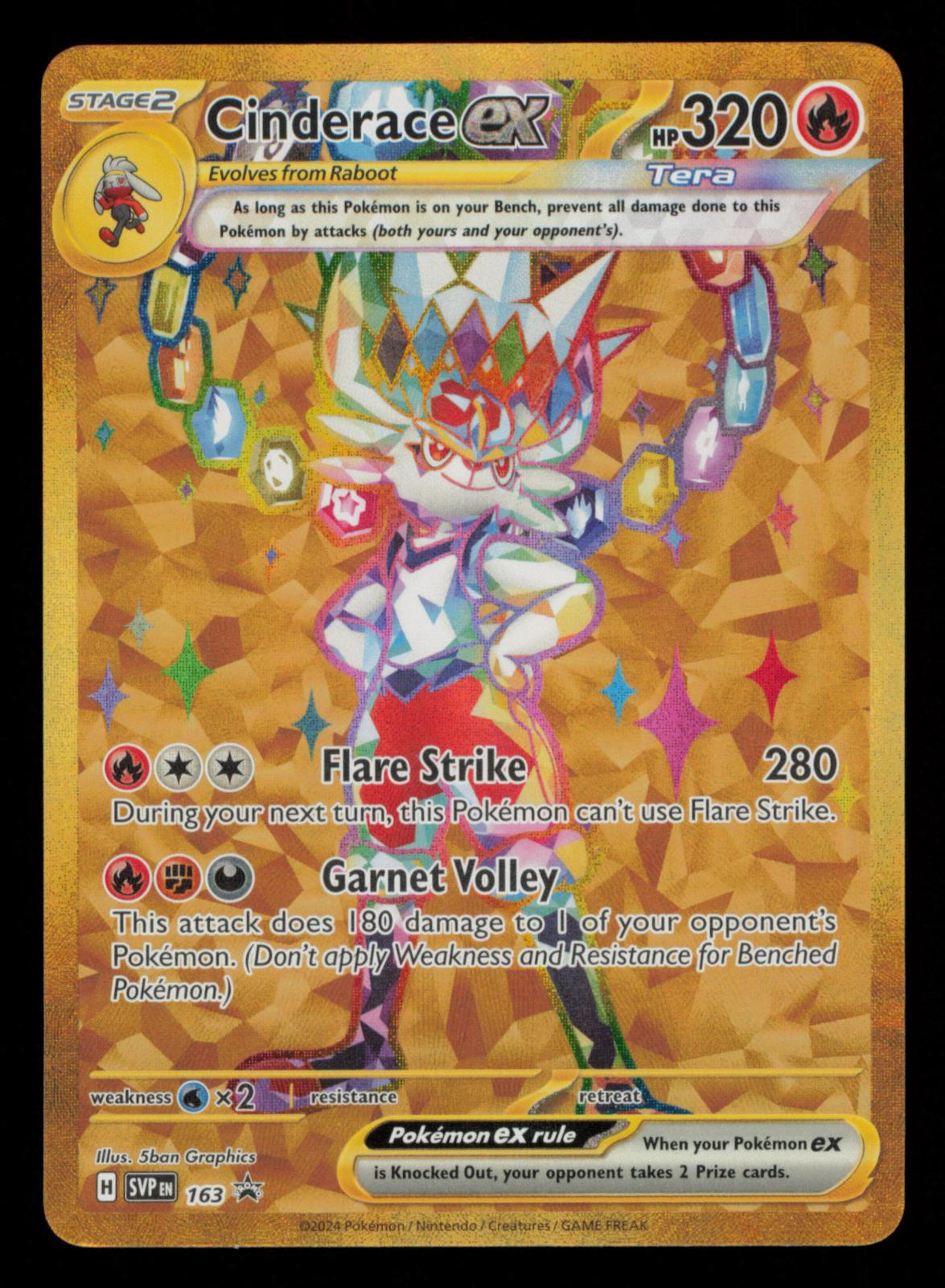 Cinderace ex 163 Holo Promo Scarlet & Violet Promo Pokemon