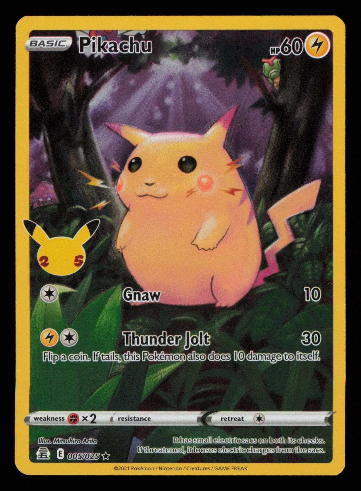 Pikachu 005/025 Holo Rare Celebrations Pokemon