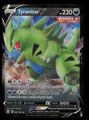Tyranitar V 097/163 Holo V Rare Battle Styles Pokemon