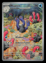 Wugtrio 224/091 Illustration Rare Paldean Fates Pokemon