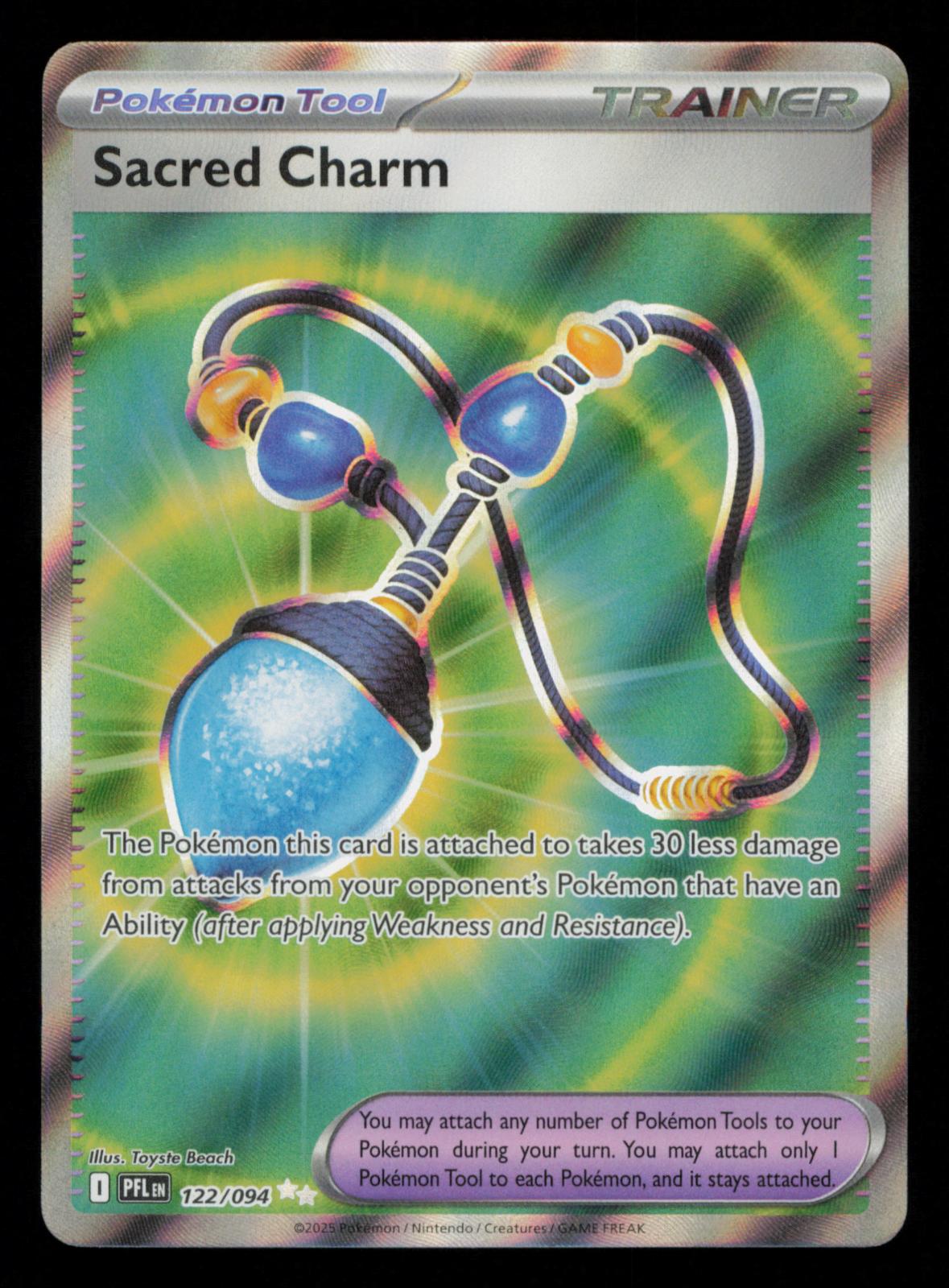 Sacred Charm 122/094 Ultra Rare Phantasmal Flames Pokemon
