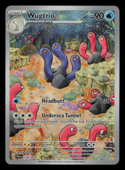Wugtrio 224/091 Illustration Rare Paldean Fates Pokemon