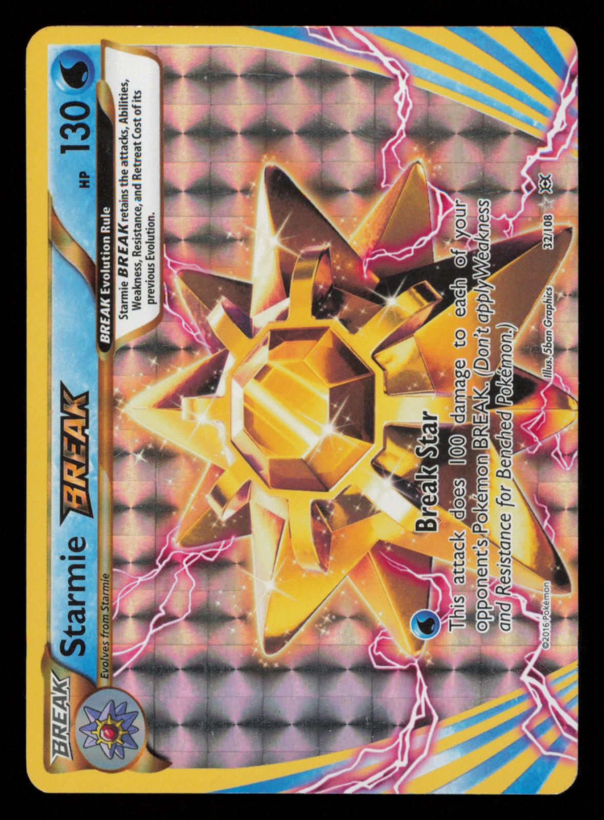 Starmie BREAK 32/108 BREAK Rare Evolutions Pokemon